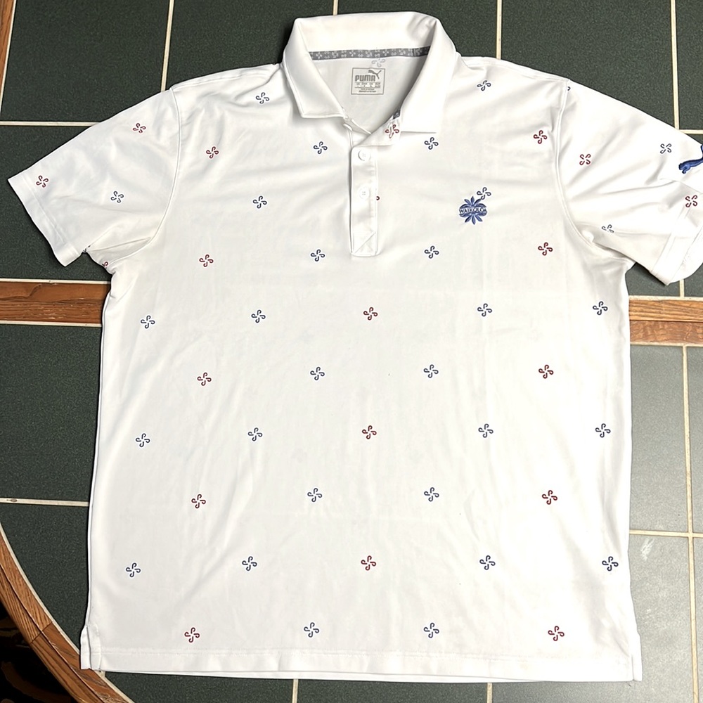 Puma Golf Polo. White Size Large